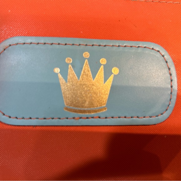 Jon Hart large/ grande makeup zipper pull bag with Crown details. - Picture 2 of 15